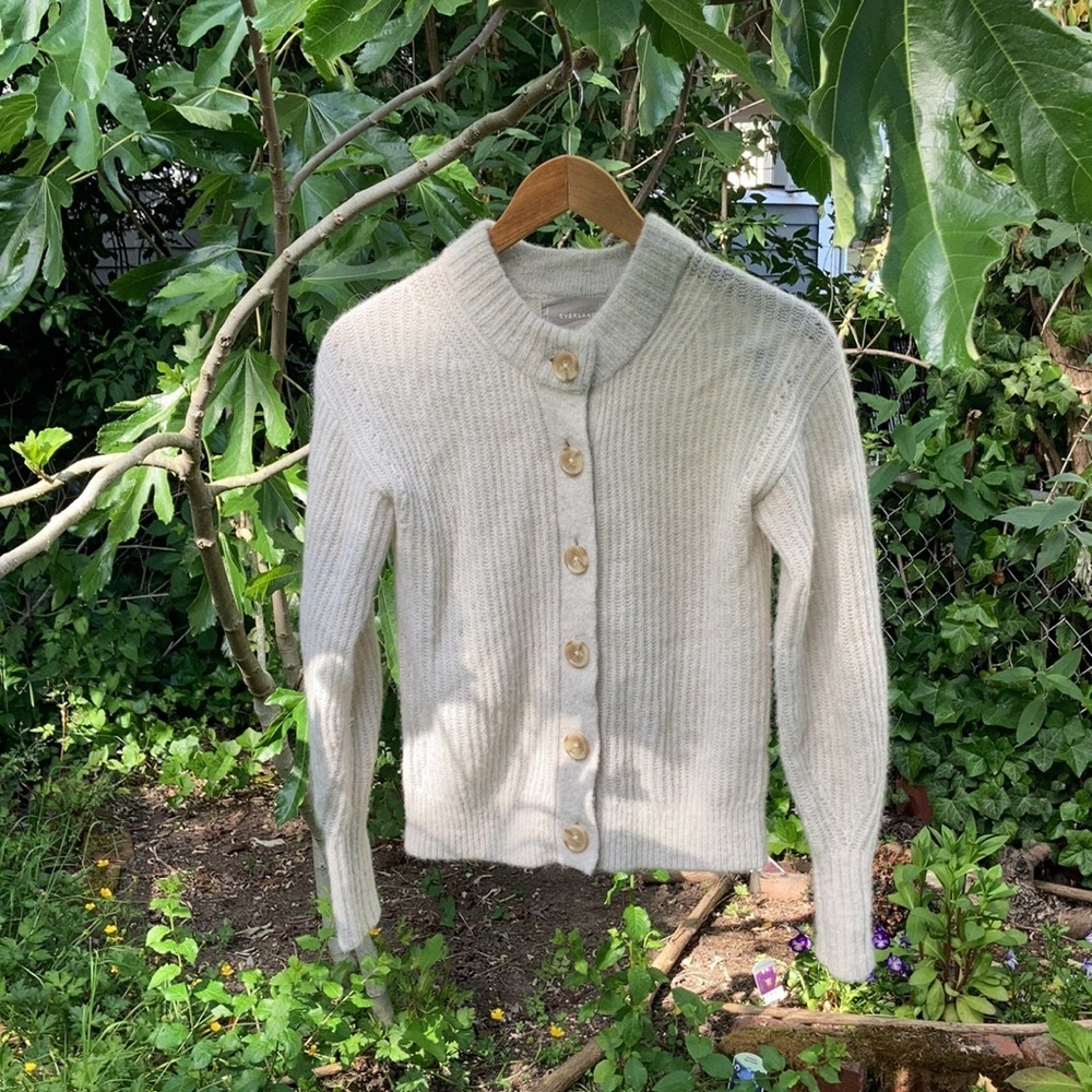 Everlane alpaca cardigan